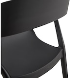 thumbnail of METRO PROFESSIONAL Cadeira empilhável com braços, plástico, preto