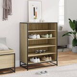 thumbnail of vidaXL Schuhschrank Sonoma Eiche 75x38x97,5 cm Holzwerkstoff Metall