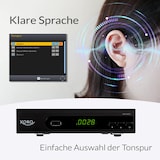 thumbnail of XORO HRS 8659 Digitaler DVB-S2 HDTV Satelliten-Receiver HDMI & SCART Anschluss Unterstützt Unicable Digitaler Audioausgang USB 2.0 Media Player black
