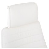 thumbnail of Fauteuil de bureau  Rako en véritable cuir ajustable et pivotant Blanc