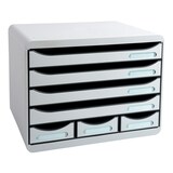 thumbnail of EXACOMPTA Cassettiera Store-Box 307740D, 7 cassetti, box PS monoblocco in orizzontale, (PxlxAlt) 27x35,5x27,1 cm, gamma Office grigio chiaro