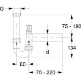 thumbnail of Haas PP-Röhrensiphon 1 1/2" DN40 mit Rohrbelüfter