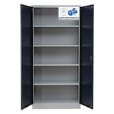 thumbnail of PROREGAL Stahlschrank BEE mit 9 verzinkten Fachböden | HxBxT 195x92x42cm | Grau-Anthrazit | Werkstattschrank Werkzeugschrank Aktenschrank