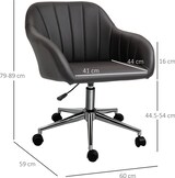 thumbnail of Vinsetto Sedia Ufficio Ergonomica in Similpelle Altezza Regolabile