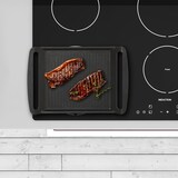 thumbnail of Relaxdays Grillplatte, Gas- & Elektroherd, Fleisch Gemüse Fisch grillen, Antihaft Grillpfanne, BxT 23x26 cm, anthrazit