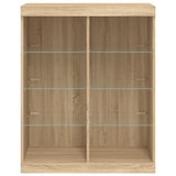 thumbnail of vidaXL Sideboard mit LED-Leuchten Sonoma-Eiche 81x37x100 cm