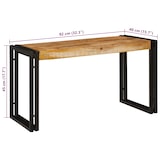 thumbnail of Table Gigogne 3 pcs Bois de Mangue Massif et Métal Modèle Patio Altair Prime Plus