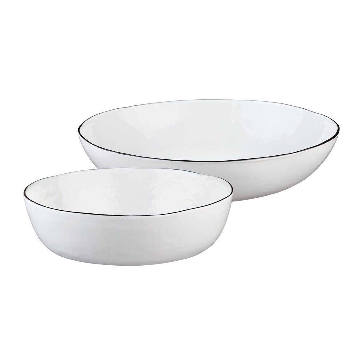 Corbeille à fruit PURE Ø29cm et Ø33,5cm - 2 pièces - Blanc Neige