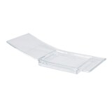 thumbnail of 120x Alufix Fingerfood gebogener Teller 40 x 100 x 21 mm PS transparent