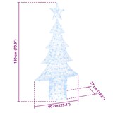 thumbnail of vidaXL Weihnachtsbaum mit 240 LEDs Kaltweiß 180 cm Acryl
