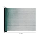 thumbnail of Relaxdays Zaunblende, Sichtschutz für Gartenzaun & Balkongeländer, HDPE Gewebe, UV-stabilisiert, wetterfest, 1x50m, grün