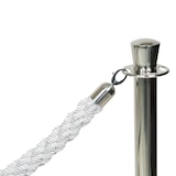 thumbnail of Securit® Gevlochten koord voor afzetpaal "Classic" - Wit - Verchroomde uiteinden - 150cm