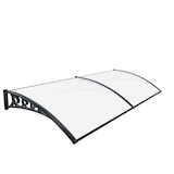 thumbnail of Pensilina Per Copertura In Policarbonato Alveolare Tettoia Modulabile Per Esterno Porte Balcone Finestre Elegante Resistente Trasparente 100 x 240 cm