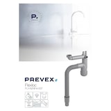 thumbnail of PREVEX Flexloc Universal-Platzspar-Siphon für Küchenspüle, flexibles Ablaufrohr | aus recyceltem Kunststoff