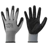 thumbnail of vidaXL Werkhandschoenen 12 pcs Grijs en zwart 10 / xl Polyester
