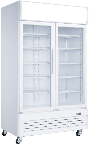 METRO Professional Frigorifero per bevande a doppia porta GSC2100, 120 x 72.5 x 206.6 cm, 930 L, bianco