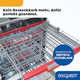 thumbnail of Exquisit Einbaugeschirrspüler 60cm, Vollintegrierte Spülmaschine, 14 Maßgedecke, Aquastop, Automatischer Türöffner, EGSP9614-E-031B inox