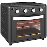 thumbnail of HOMCOM horno eléctrico multifunción de sobremesa mini horno tostador de 30L 1600W freidora de aire con 7 modos de calor y temporizador 43x39x39 cm