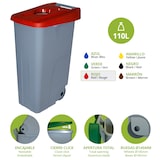 thumbnail of Conteneur à déchets de recyclage ouvert 110 litres. Couleur rouge.