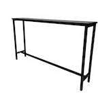 thumbnail of IvoQ Smalle Sidetable Industrieel - Wandtafel - Zwart Metaal & Hout - 120x20x65 cm