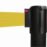 thumbnail of Colonnina Tendinastro Segnapercorso Nere | Paletti Distanziatori con nastro giallo da 3mt