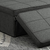 thumbnail of HOMCOM 3 en 1 Sofá Cama Individual Tapizado Lino Sillón Reclinable en 5 Posiciones Convertible Reposapiés con Reposacabezas Carga 200 kg 95x189x43 cm