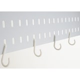 thumbnail of Küchenschrank HWC-O53, Küchenregal Schrank Arbeitsplatte Schrankfächer rollbar Metall 175x80x42cm ~ weiß