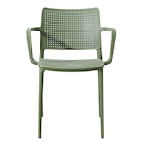 thumbnail of Set van 4 cactusgroene kunststof terrasstoelen - Oviala