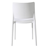 thumbnail of Set van 4 witte kunststof terrasstoelen