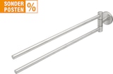 thumbnail of Handtuchhalter 2-armig 51 cm Edelstahl mit verdeckter Befestigung
