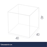 thumbnail of Danieli - Cubo Trasparente 40x40x40 Aperto da un Lato - Espositori in Acrilico da vetrina per oggettistica ed Esposizione
