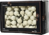 thumbnail of 144 Weihnachtskugeln am Draht Glas 2cm mini Spiegelbeeren zum Basteln elfenbein