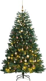 thumbnail of vidaXL Künstlicher Weihnachtsbaum Klappbar 300 LEDs & Kugeln 180 cm