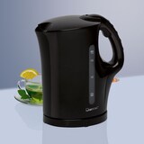 thumbnail of Clatronic WK 3445 Hervidor Agua Eléctrico, 1,7 L, Resistencia Acero Inox, Inalámbrico, Apagado Automático, Base 360º, Negro, 2200W