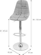 thumbnail of 2er-Set Barhocker HWC-A67, Barstuhl Tresenhocker, MVG-zertifiziert ~ creme-beige, Kunstleder
