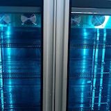 thumbnail of Romux® Gefrierschrank MD 2200 Liter 4 Türen Schwarz mit Belüftet | Professioneller Gefrierschrank mit Glastür & LED