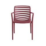 thumbnail of METRO PROFESSIONAL Silla apilable con reposabrazos Gastro Elaria, plástico, burdeos