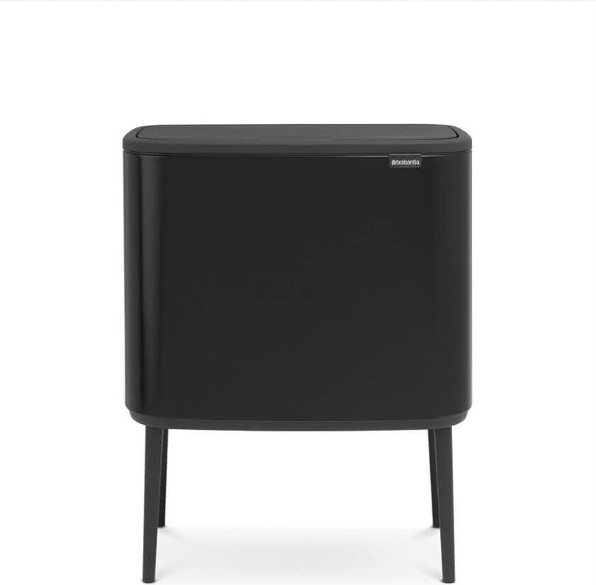 Brabantia 316067 Mülleimer 33 l Rechteckig Edelstahl Schwarz