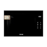 thumbnail of EVVO Microondas integrable Mi45 Glass Bl, 25L de Capacidad, Grill 1200W, Puerta y Marcos Efecto Brillante, Multifunción, 8 Funciones