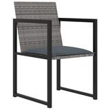 thumbnail of vidaXL 5-tlg. Garten-Essgruppe mit Kissen Poly Rattan Grau