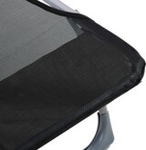 thumbnail of Tumbona Plegable y Reclinable con Reposacabezas y Respaldo Ajustable Negro