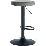 thumbnail of Tabouret de bar Ponte revêtement velours Gris/Noir
