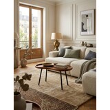 thumbnail of Couchtisch WL5.670 71x42x40 cm Sheesham massiv Sofatisch Nierenform  mit Metallbeinen, Wohnzimmertisch Massivholz, Kleiner Nierentisch Echtholz,