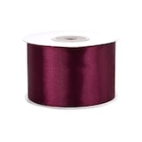 thumbnail of 50mm Satinband 25m Schleifenband Geschenkband Dekoband Breites Stoffband Weinrot