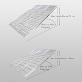 thumbnail of DREIBREIT by TRUTZHOLM 2-fach Auffahrrampe klappbar 175cm Tragkraft 1020kg Alu grau gelocht gerillt Verladerampe Rampe