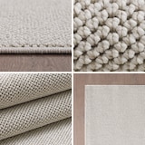 thumbnail of Carpetsale24 Teppich 280x370 cm Creme, Einfarbig & Weich, Moderner Schlingenflor für Loft oder große Wohnzimmer, Pflegeleicht & Stilvoll