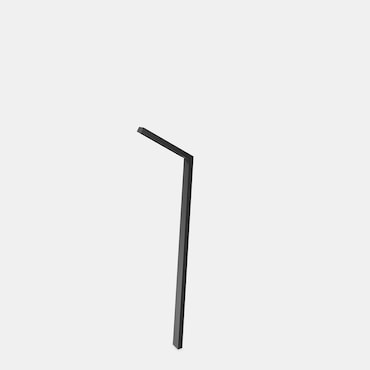 LEDS C4 Farola IP65 ZigZag Symmetrical LED 63.4 Blanco cálido - 3000K 1-10V Gris urbano 4264lm