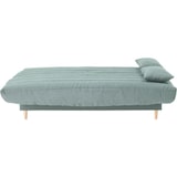 thumbnail of Clic clac 3 places LIV 20 - Tissu Soro vert amande - Couchage 125x190 cm - Avec coussins - L193 x P95 x H93 cm AUCUNE