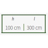 thumbnail of Garden Friend Recinzione pvc H. 100xL. 300 cm con foglie lauro