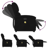 thumbnail of vidaXL Massagesessel mit Aufstehhilfe Schwarz Samt